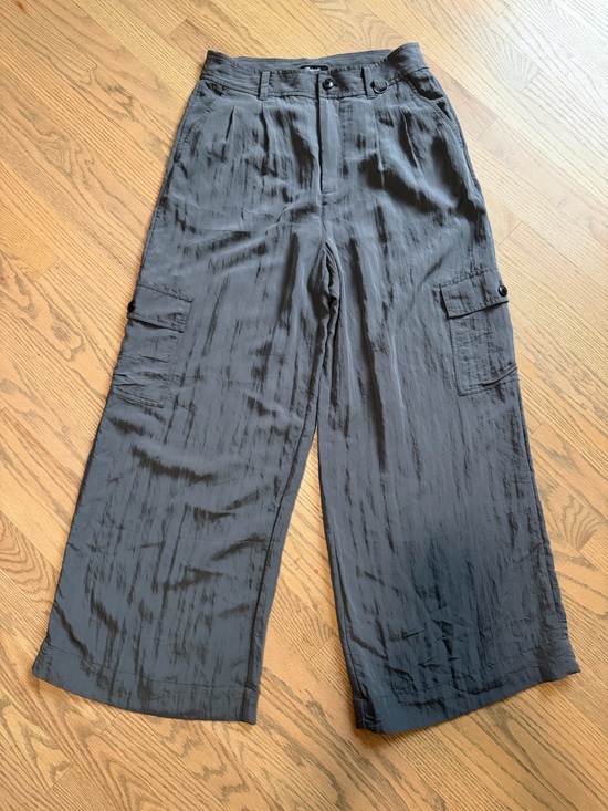 Madewell Pants - Madewell dark grey Wide-Leg Cargo Pants